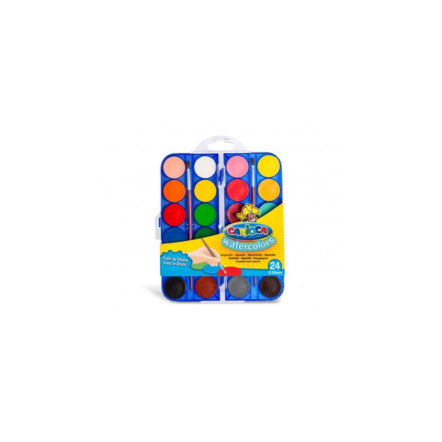 4829-Carioca Watercolors pintura a base de agua Multi Paleta 24 pieza(s) 4829-Carioca Watercolors pintura a base de agua Multi Paleta 24 pieza(s)