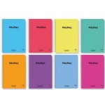 4849-CUADERNO SERIE POLIPAC TAPA POLIPROPILENO FOLIO (215X310MM.) 80 HOJAS CUADRICULA 4X4 8 COLORES SURTIDOS PACSA 16952