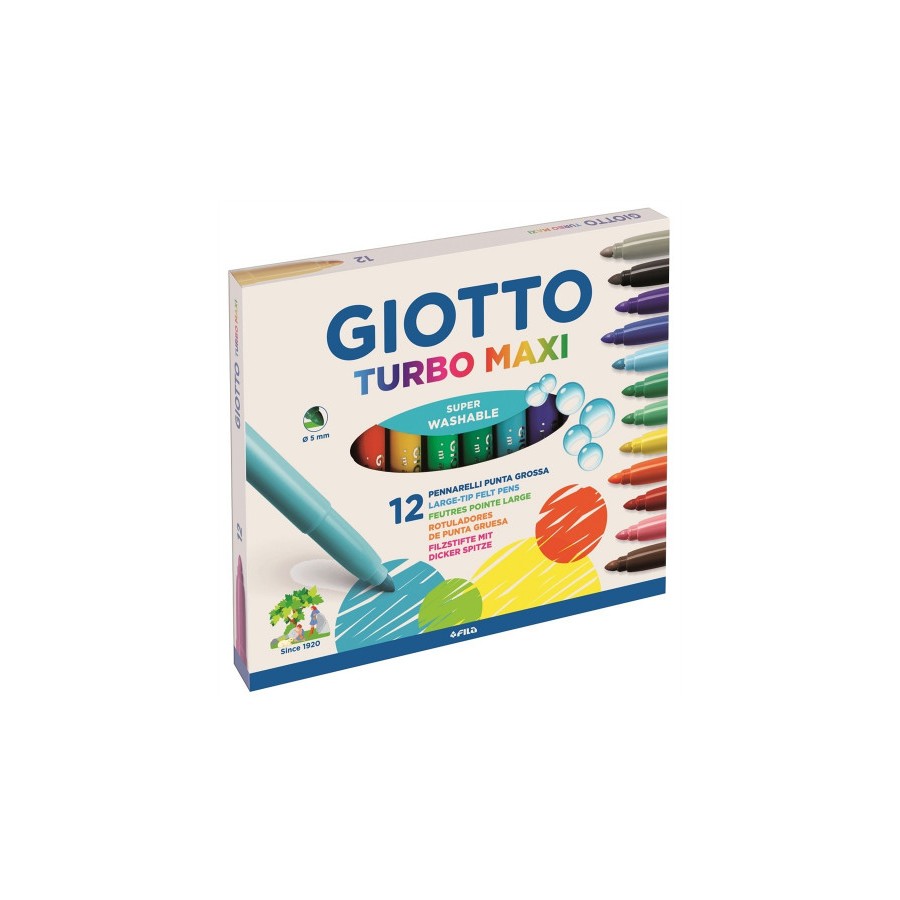 4867-ESTUCHE 12 ROTULADORES TURBO MAXI GIOTTO F454000 4867-ESTUCHE 12 ROTULADORES TURBO MAXI GIOTTO F454000
