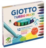 4867-ESTUCHE 12 ROTULADORES TURBO MAXI GIOTTO F454000