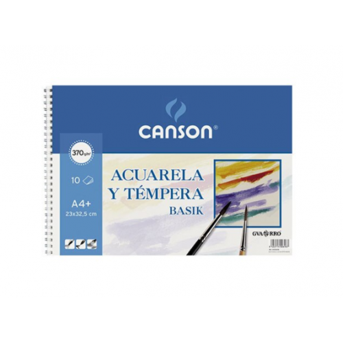 4888-BLOC 10 HOJAS ACUARELA A4+ 370G GUARRO CANSON C200400698