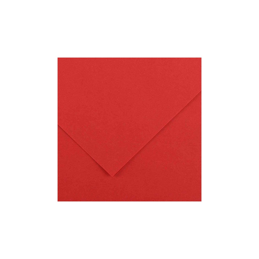 4908-PAQUETE 25 HOJAS CARTULINA IRIS 50X65 185G ROJO GUARRO CANSON C200040228