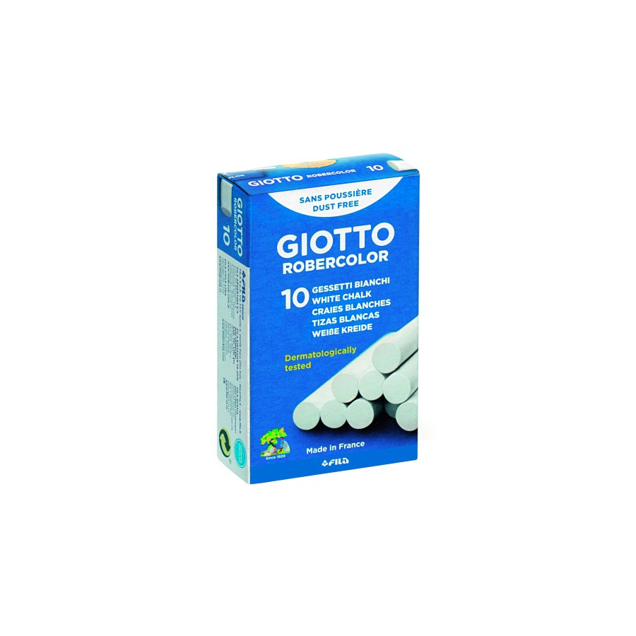4916-CAJA 10 TIZAS BLANCAS GIOTTO F538700 4916-CAJA 10 TIZAS BLANCAS GIOTTO F538700