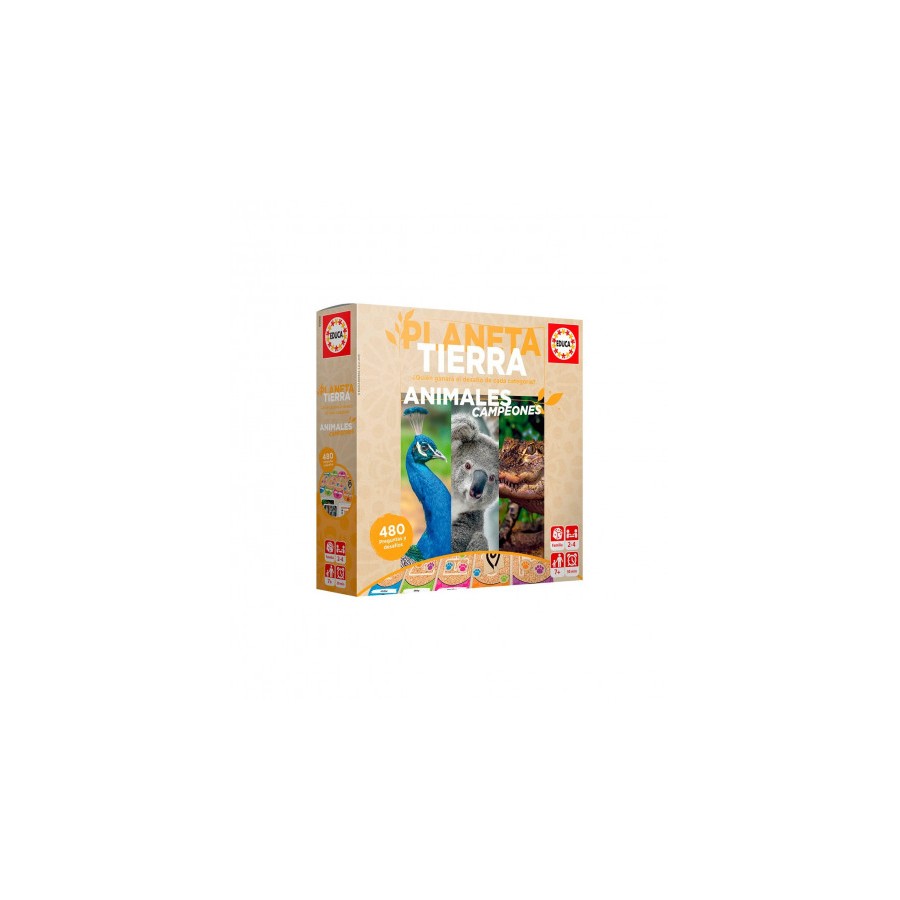 4932-JUEGO PLANETA TIERRA - ANIMALES CAMPEONES EDUCA BORRAS 18708 4932-JUEGO PLANETA TIERRA - ANIMALES CAMPEONES EDUCA BORRAS 18708