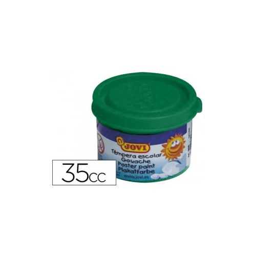 4978-ESTUCHE TEMPERA ESCOLAR 5 BOTES 35 ML - VERDE OSCURO JOVI 50319