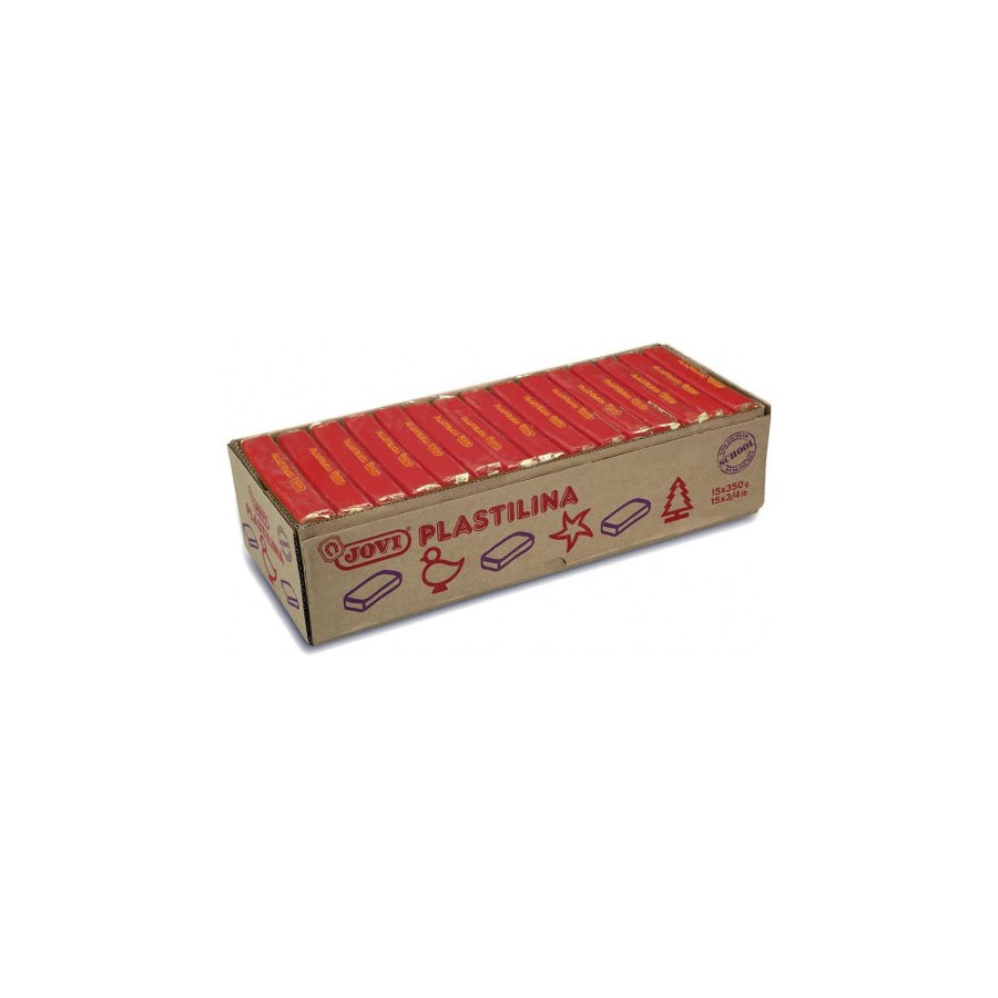 5025-CAJA 15 PASTILLAS PLASTILINA 350 G - ROJO JOVI 7205 5025-CAJA 15 PASTILLAS PLASTILINA 350 G - ROJO JOVI 7205
