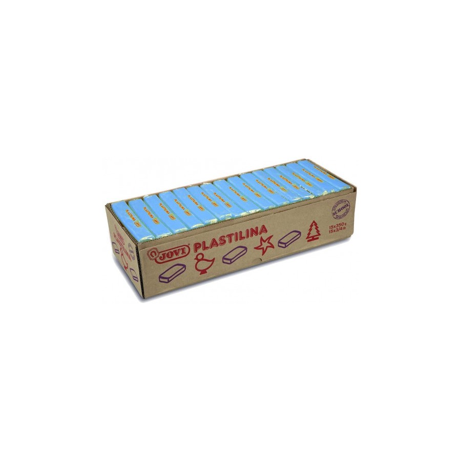 5032-CAJA 15 PASTILLAS PLASTILINA 350 G - AZUL CLARO JOVI 7212 5032-CAJA 15 PASTILLAS PLASTILINA 350 G - AZUL CLARO JOVI 7212