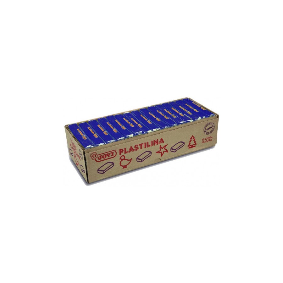 5033-CAJA 15 PASTILLAS PLASTILINA 350 G - AZUL OSCURO JOVI 7213 5033-CAJA 15 PASTILLAS PLASTILINA 350 G - AZUL OSCURO JOVI 7213