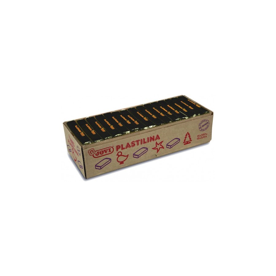 5035-CAJA 15 PASTILLAS PLASTILINA 350 G - NEGRO JOVI 7215 5035-CAJA 15 PASTILLAS PLASTILINA 350 G - NEGRO JOVI 7215