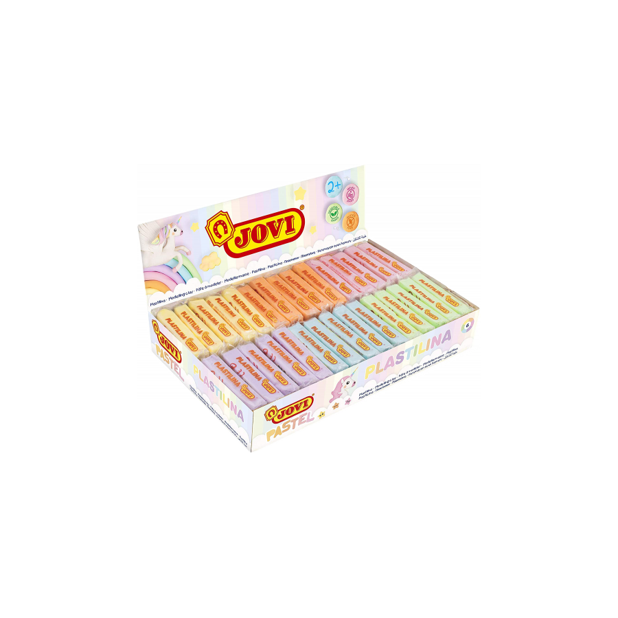 5036-CAJA EXPOSITORA 30 PASTILLAS PLASTILINA 50 G COLORES PASTEL (5 UDS X 6 COLORES) JOVI 70P 5036-CAJA EXPOSITORA 30 PASTILLAS PLASTILINA 50 G COLORES PASTEL (5 UDS X 6 COLORES) JOVI 70P