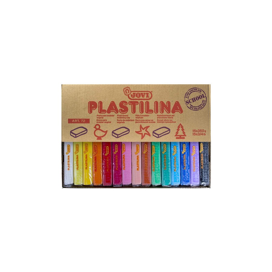 5039-CAJA EXPOSITORA 15 PASTILLAS PLASTILINA 350 G COLORES SURTIDOS JOVI 72S 5039-CAJA EXPOSITORA 15 PASTILLAS PLASTILINA 350 G COLORES SURTIDOS JOVI 72S