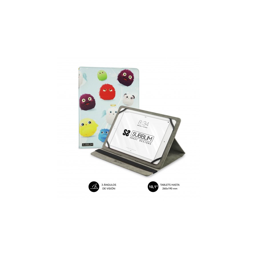 5074-SUBBLIM Funda Tablet Universal TRENDY CASE FURRY 10.1"