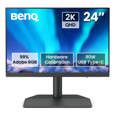 MONITOR PARA FOTOGRAFOS BENQ SW242Q 241 IPS2K 2560 X 1600 16 10 99 ADOBE RGB 98 P3 CALIBRACIoN USB C 90W TUV LUT 3D 16 BITS HDR