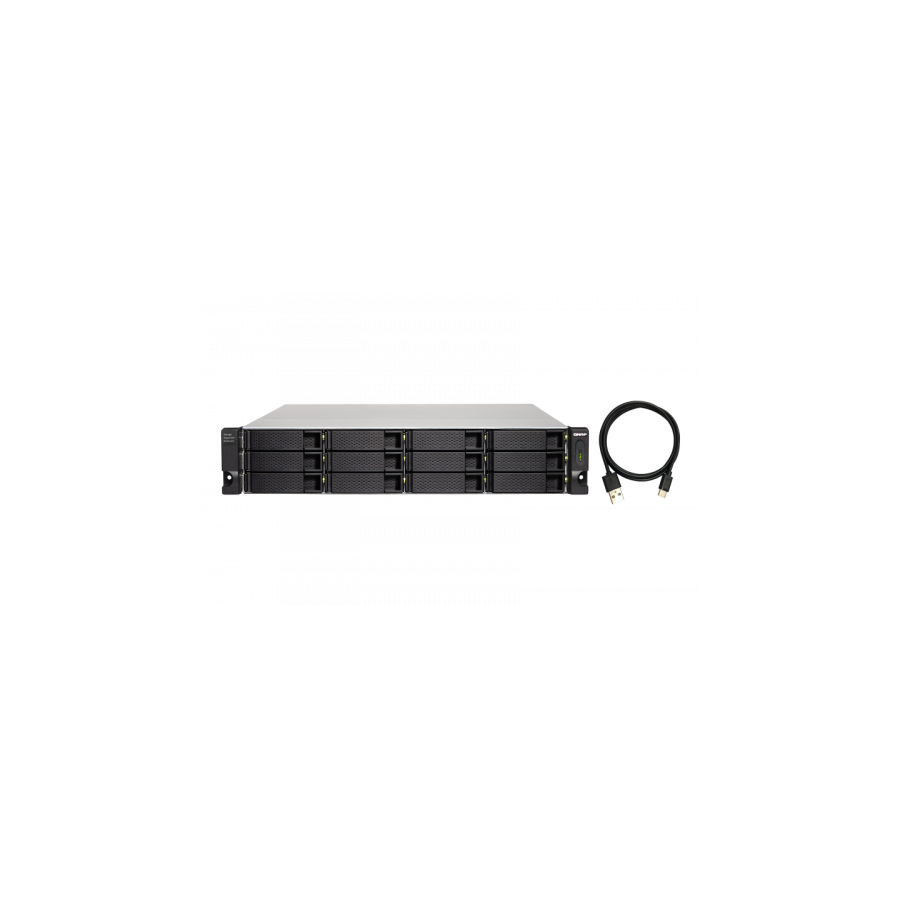 5173-QNAP TL-R1200C-RP caja para disco duro externo Carcasa de disco duro/SSD Negro, Gris 2.5/3.5"