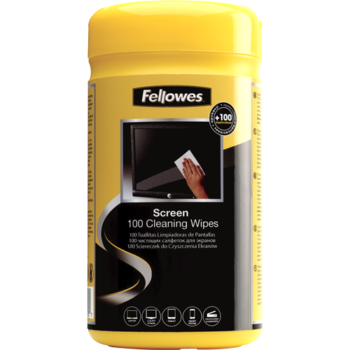 519-Fellowes 9970330 kit de limpieza para computadora Portatil Toallitas para limpieza de equipos