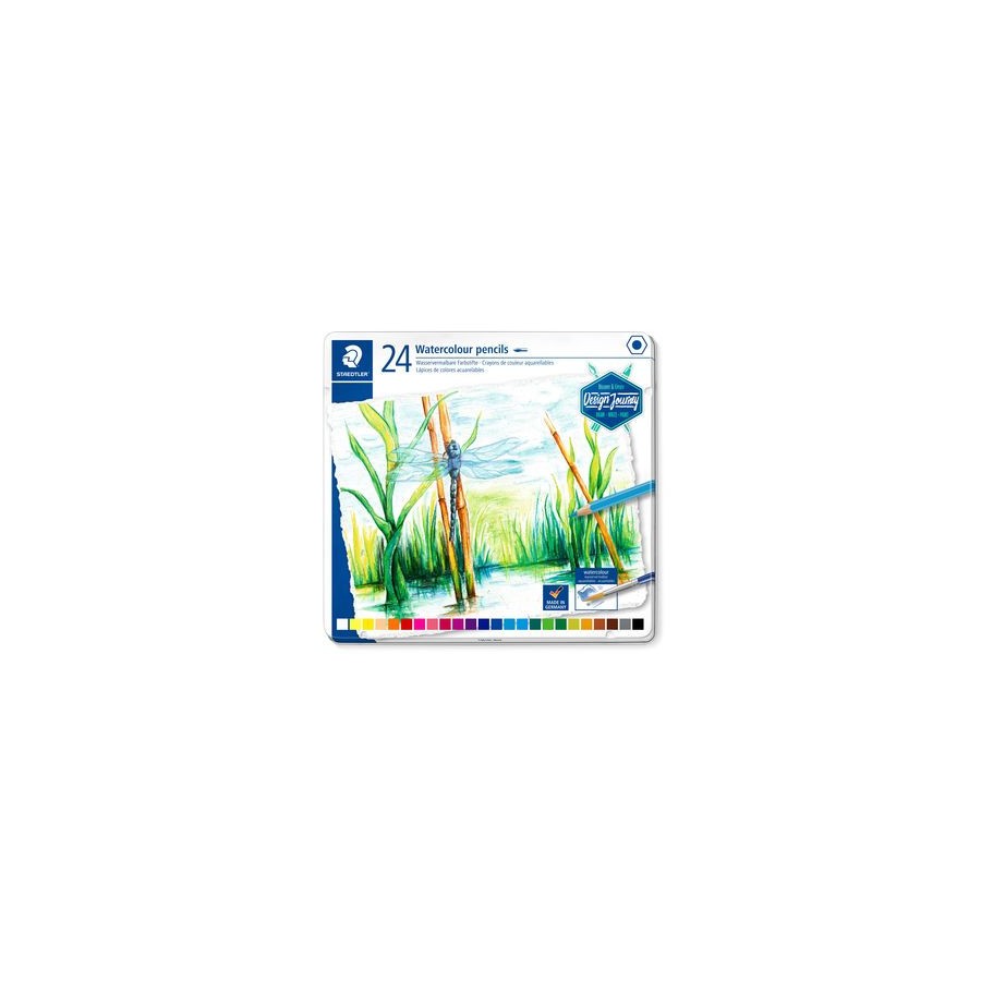5214-ESTUCHE DE METAL CON 24 LAPICES, COLORES SURTIDOS STAEDTLER 14610C M24