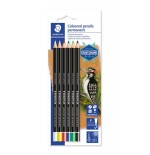 5220-BLISTER CON 6 LAPICES, UNO DE CADA COLOR (BLANCO, AMARILLO, ROJO, AZUL, VERDE Y NEGRO) STAEDTLER 10820BK6-C