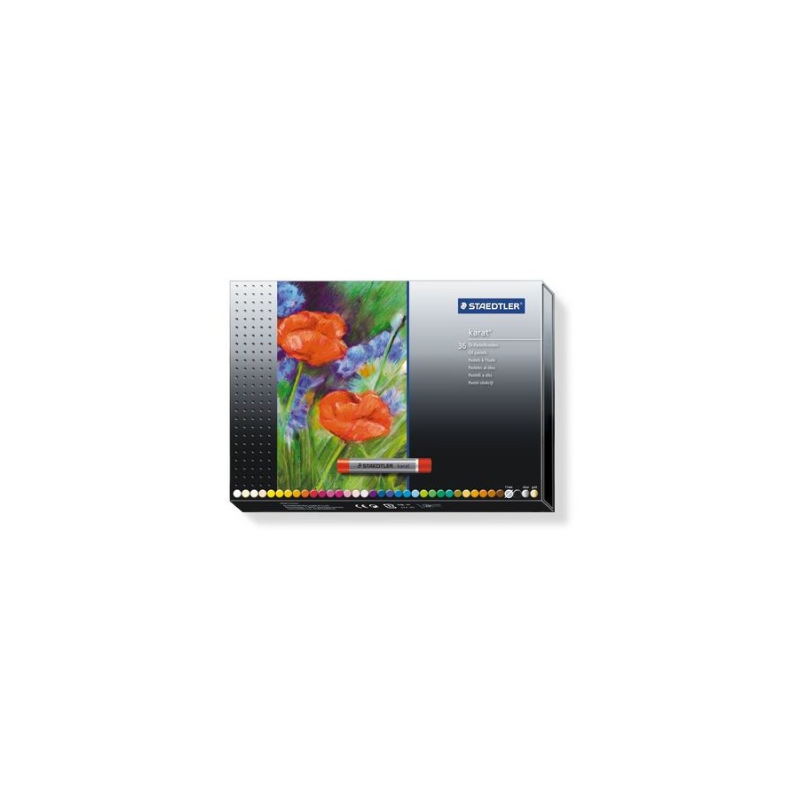 5225-ESTUCHE DE CARTON CON 36 PASTELES, COLORES SURTIDOS STAEDTLER 2420 C36