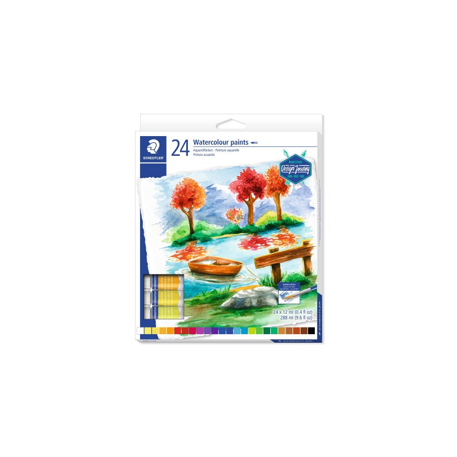 5236-ESTUCHE DE CARTON CON 24 TUBOS DE ACUARELAS, COLORES SURTIDOS STAEDTLER 8880 C24 5236-ESTUCHE DE CARTON CON 24 TUBOS DE ACUARELAS, COLORES SURTIDOS STAEDTLER 8880 C24
