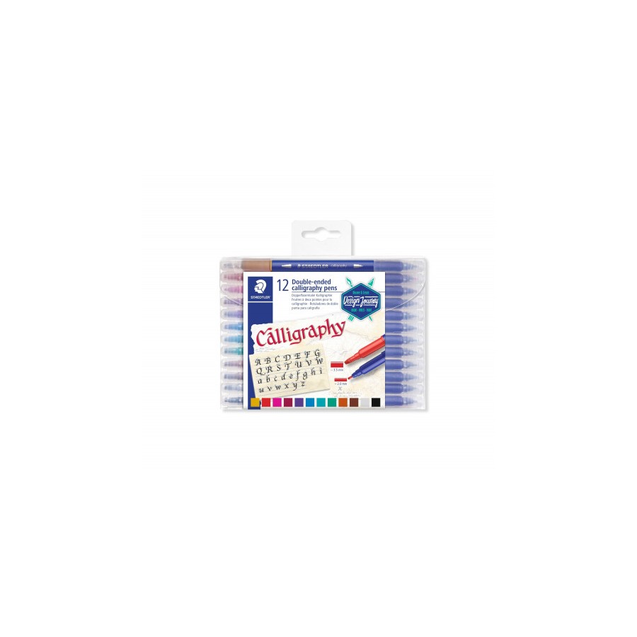 5245-ESTUCHE DE PLASTICO CON 12 ROTULADORES, COLORES SURTIDOS STAEDTLER 3005 TB12