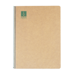 5266-CUADERNO ESPIRAL DIN-A4 RECICLADO FSC 50 HOJAS 80G. LISO. GREEN ESCOLOFI 130200804