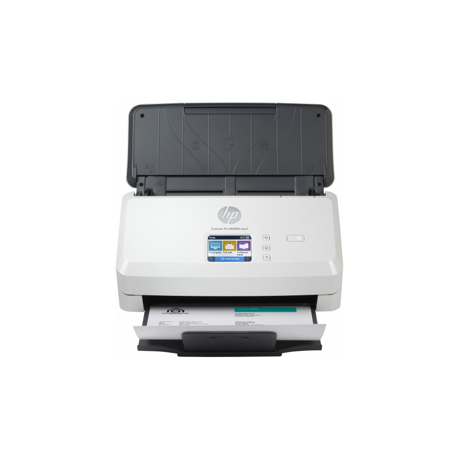 5277-HP Scanjet Pro N4000 snw1 Escaner alimentado con hojas 600 x 600 DPI A4 Negro, Blanco