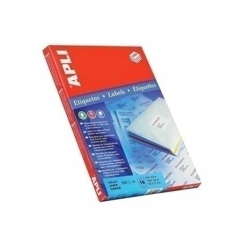 5293-CAJA 100 HOJAS ETIQUETA BLANCA ILC 48.5X25.4 1285 APLI
