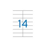 5311-CAJA 100 HOJAS ETIQUETA BLANCA ILC 105X40 1275 APLI