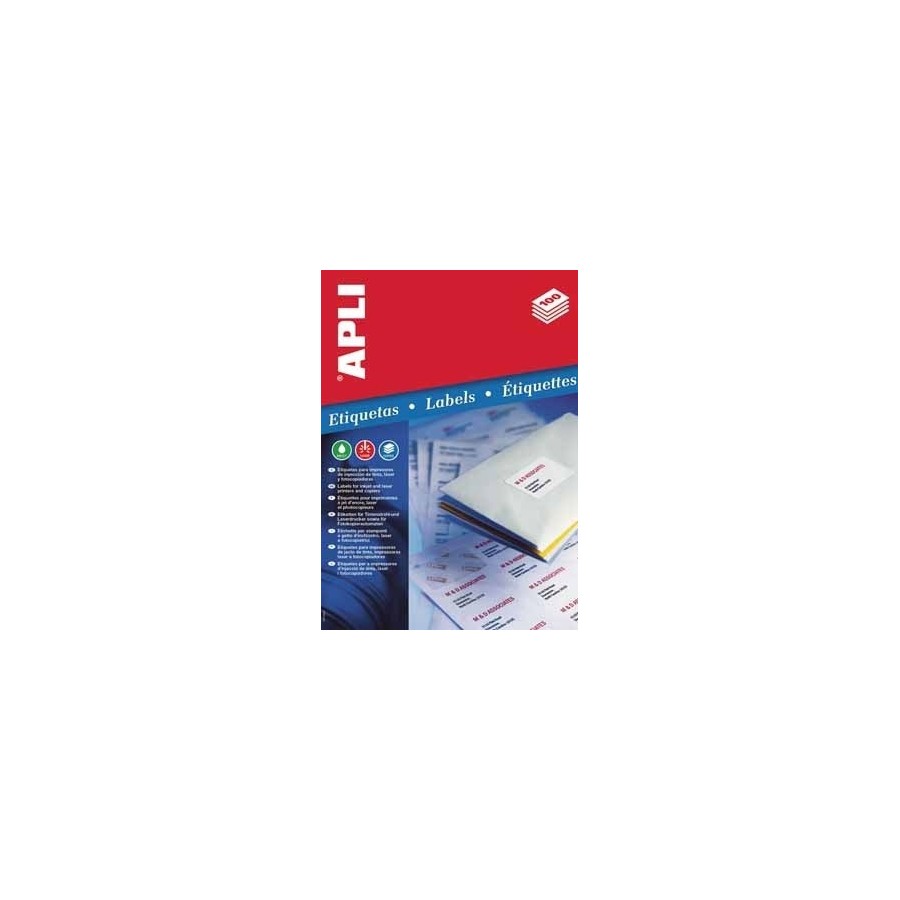 5315-CAJA 100 HOJAS ETIQUETA BLANCA ILC 105X148 1280 APLI