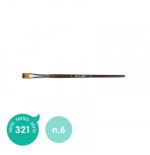5366-PINCEL SINTETICO PLANO SERIE 321, No 6 MILAN 80477