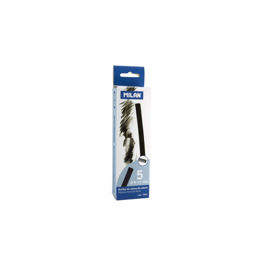 5371-CAJA 5 BARRITAS DE CARBONCILLO NATURAL DIAMETRO 9-11MM MILAN 7804 5371-CAJA 5 BARRITAS DE CARBONCILLO NATURAL DIAMETRO 9-11MM MILAN 7804