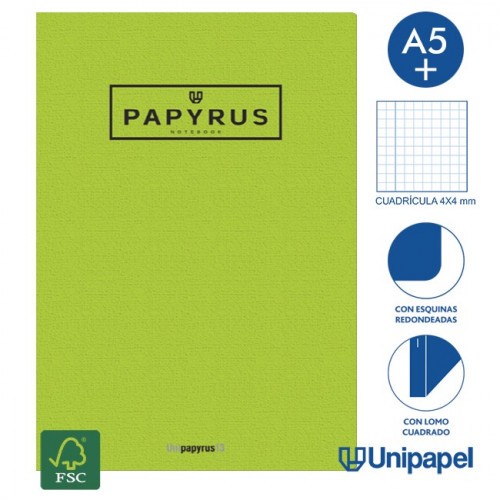 5390-LIBRETA GRAPADA GOFRADA A5+ 48 HOJAS 90GR. 4X4 COLORES SURTIDOS PAPYRUS 88430599
