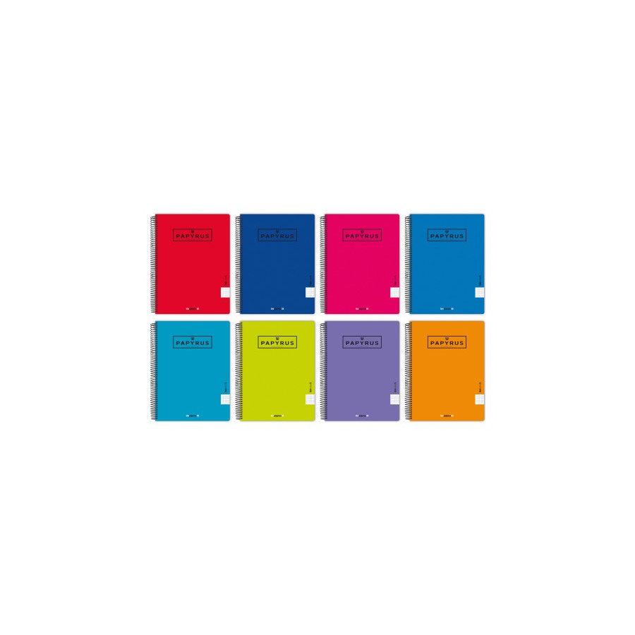 5399-CUADERNO TAPA POLIPROPILENO EXTRADURA UNICOLOR5 A4+ 120 HOJAS 90GR. 5X5 COLORES SURTIDOS PAPYRUS 88462193