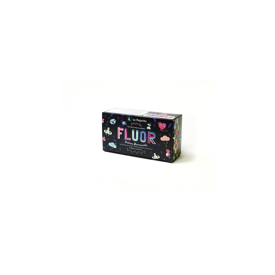 5433-KIT PINTURA FLUORESCENTE 6 COLORES SURTIDOS LA PAJARITA 119397 5433-KIT PINTURA FLUORESCENTE 6 COLORES SURTIDOS LA PAJARITA 119397