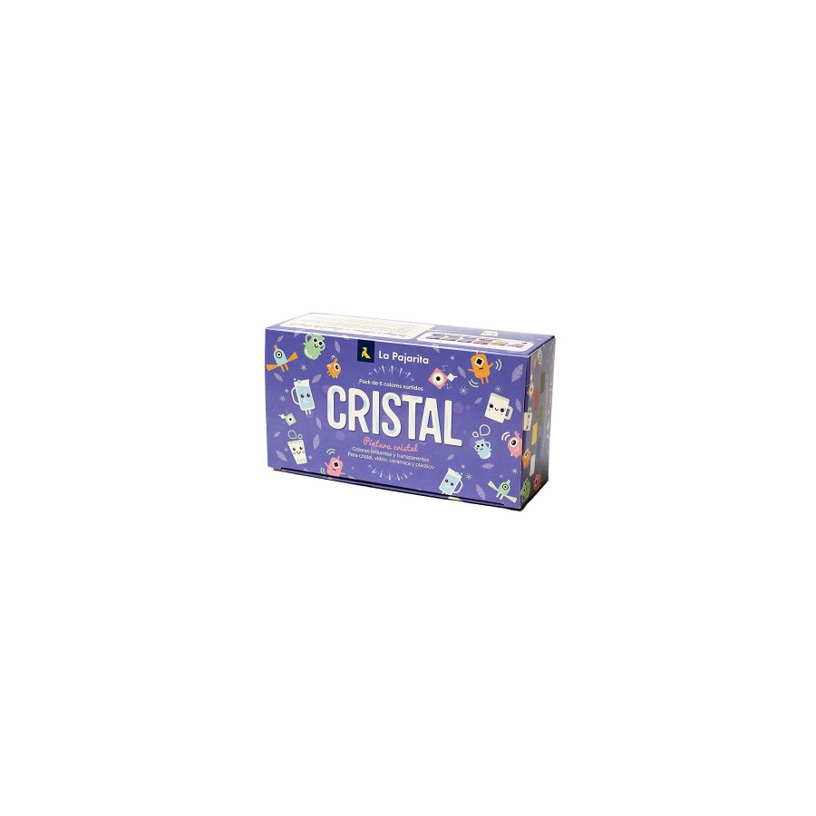5434-KIT PINTURA PARA CRISTAL + PINCEL 6 COLORES SURTIDOS LA PAJARITA 999994 5434-KIT PINTURA PARA CRISTAL + PINCEL 6 COLORES SURTIDOS LA PAJARITA 999994