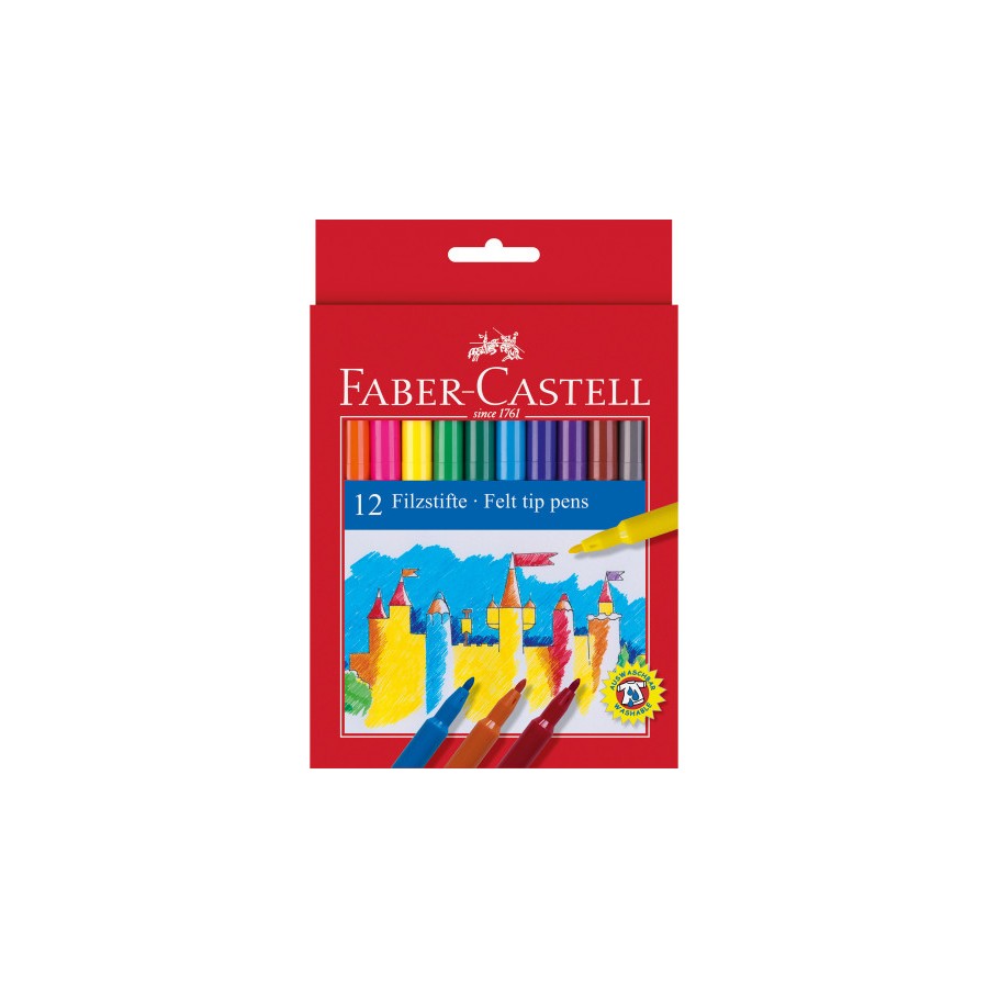 5441-ESTUCHE CARTON 12 ROTULADORES ESCOLARES FABER CASTELL 554201 5441-ESTUCHE CARTON 12 ROTULADORES ESCOLARES FABER CASTELL 554201