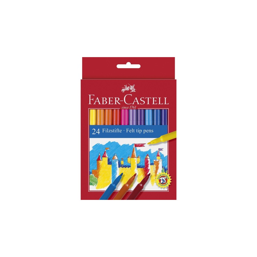 5442-ESTUCHE CARTON 24 ROTULADORES ESCOLARES FABER CASTELL 554202 5442-ESTUCHE CARTON 24 ROTULADORES ESCOLARES FABER CASTELL 554202