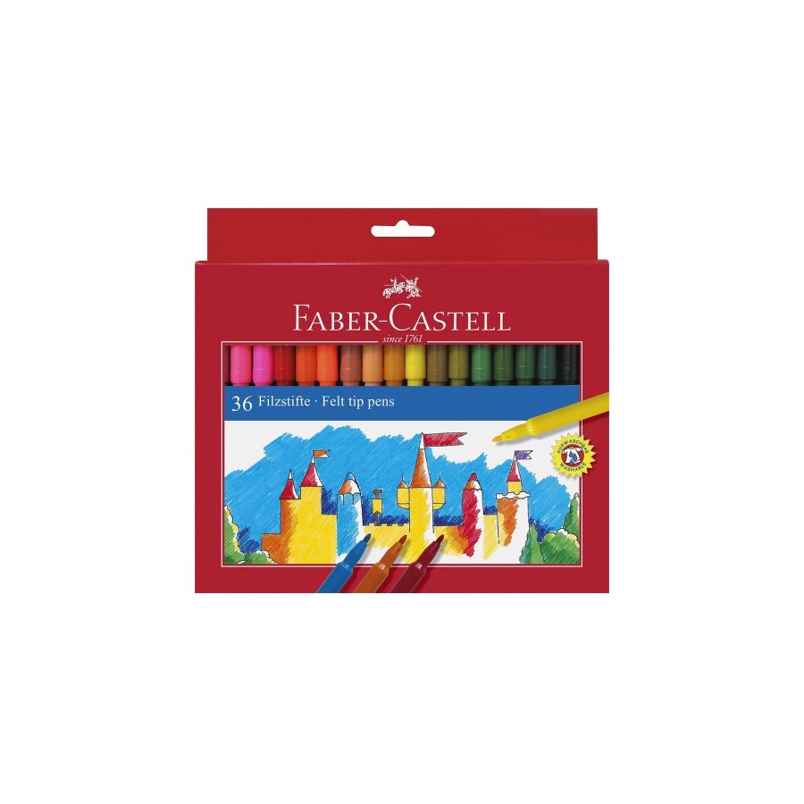 5443-ESTUCHE CARTON 36 ROTULADORES ESCOLARES FABER CASTELL 554203 5443-ESTUCHE CARTON 36 ROTULADORES ESCOLARES FABER CASTELL 554203