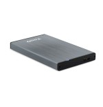 5455-TooQ TQE-2527G caja para disco duro externo Caja de disco duro (HDD) Negro, Gris 2.5"