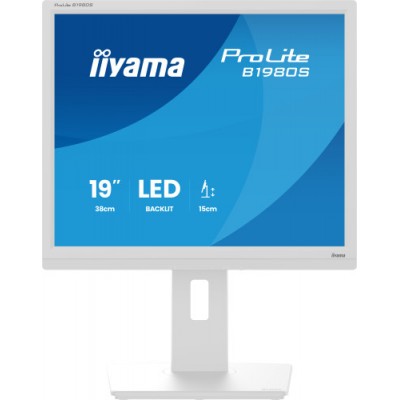 iiyama ProLite B1980S W1 pantalla para PC 483 cm 19 1280 x 1024 Pixeles SVGA LED Blanco