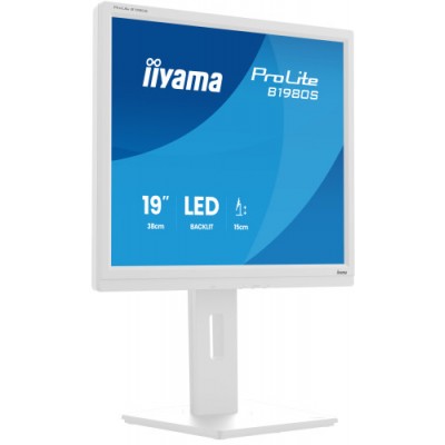 iiyama ProLite B1980S W1 pantalla para PC 483 cm 19 1280 x 1024 Pixeles SVGA LED Blanco