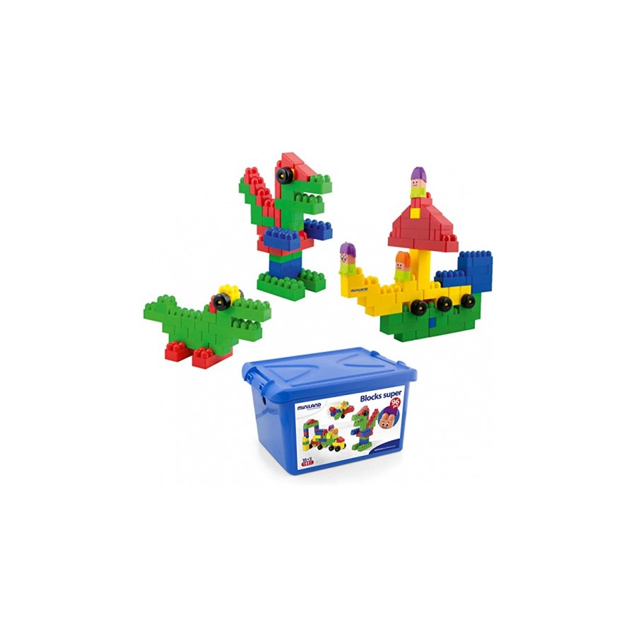 5550-JUEGO SUPER BLOCKS 96 PIEZAS MINILAND 32338 5550-JUEGO SUPER BLOCKS 96 PIEZAS MINILAND 32338