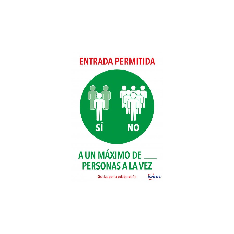 5627-SENALES ADHESIVOS PREIMPRESO "ENTRADA PERMITIDA" SOBRE DE 2 HOJAS EN A4 AVERY AV_KITCOVID6_ES 5627-SENALES ADHESIVOS PREIMPRESO "ENTRADA PERMITIDA" SOBRE DE 2 HOJAS EN A4 AVERY AV_KITCOVID6_ES