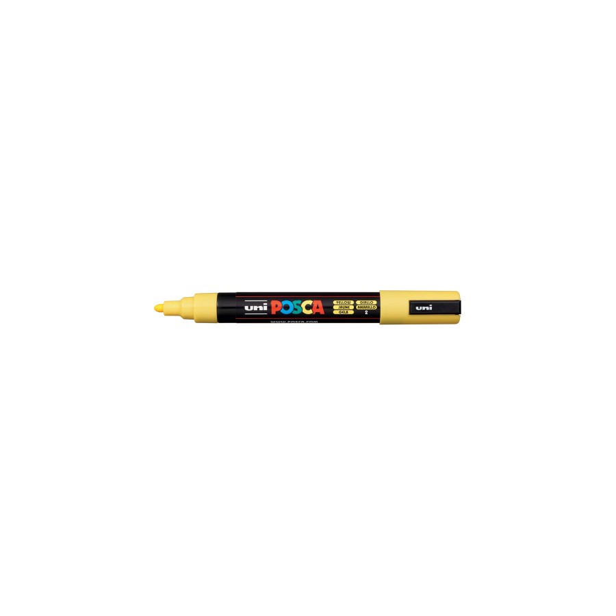 564-MARCADOR PC-5M POSCA 1.8-2.5MM AMARILLO UNI-BALL 286526000