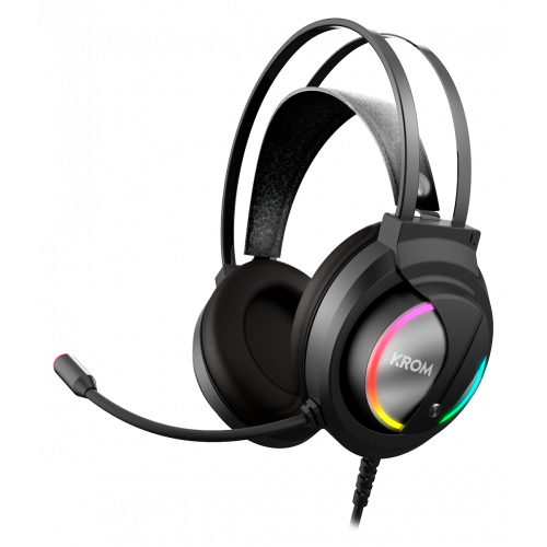 5685-Krom Kappa Auriculares Diadema Negro