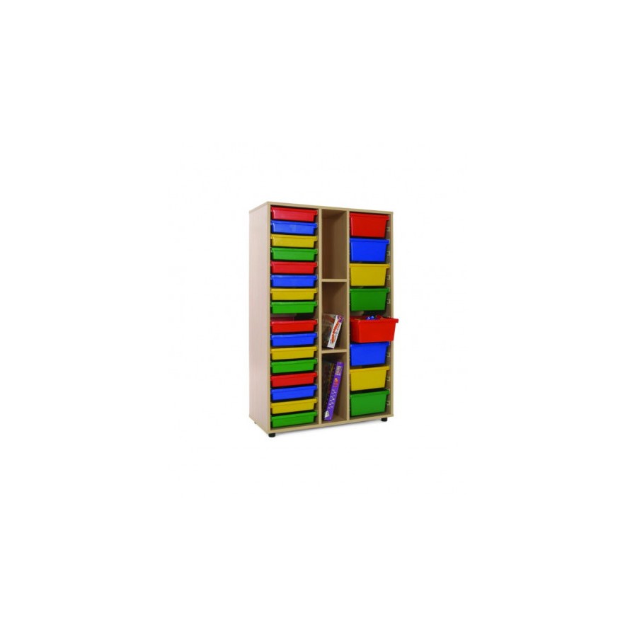 5904-MUEBLE MEDIO ESTANTERIA 2 CUBETEROS HAYA MOBEDUC 600313HP18
