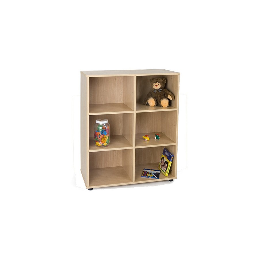 5928-MUEBLE INTERMEDIO 6 CASILLAS HAYA MOBEDUC 600805HP18