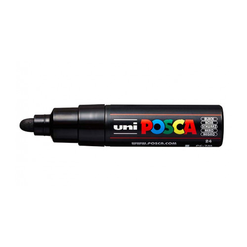 593-ROTULADOR NO PERMANENTE 4,5-5,5MM. PC-7M NEGRO UNI-BALL 300210000