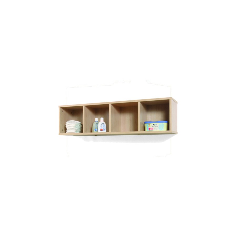 5988-MUEBLE CASILLERO 4 CASILLAS 120-30 HAYA MOBEDUC 600705H18