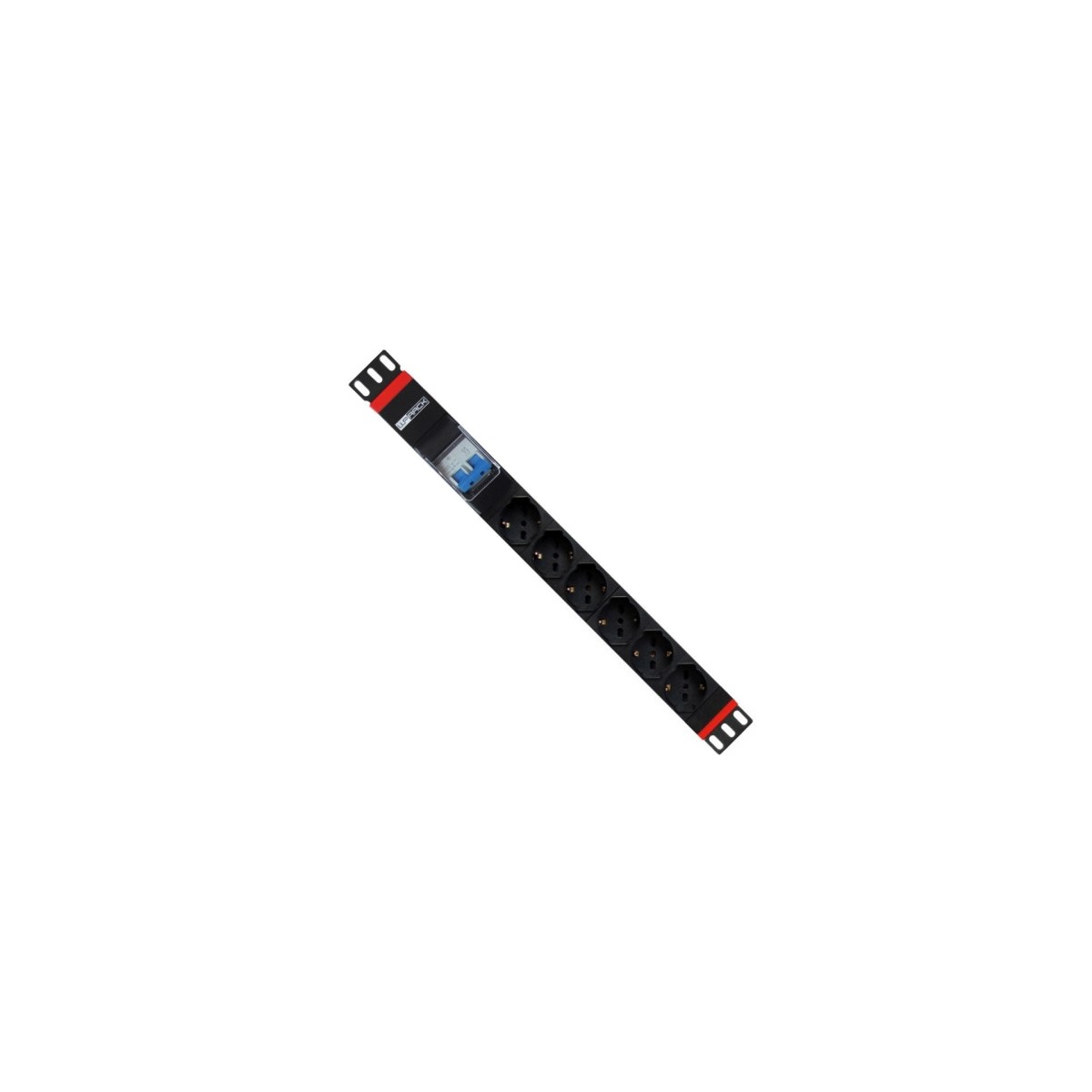 WP WPN PDU G02 06 unidad de distribucion de energia PDU 6 salidas AC 1U Negro Rojo